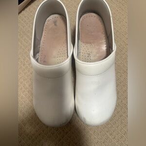White SANITA clogs